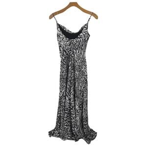 EUC Night Way Collections Flower Maxi Dress Womens Size 12 100% Polyester